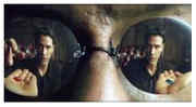 The scene where Neo is in the reflection in Morpheus's glasses.